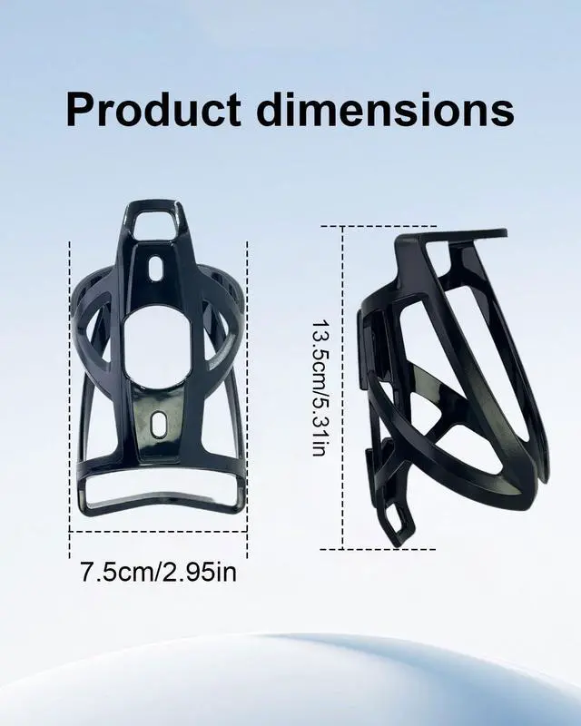 Alt view image 2 of 7 - 2Pcs Bike Water Bottle Cage, Black