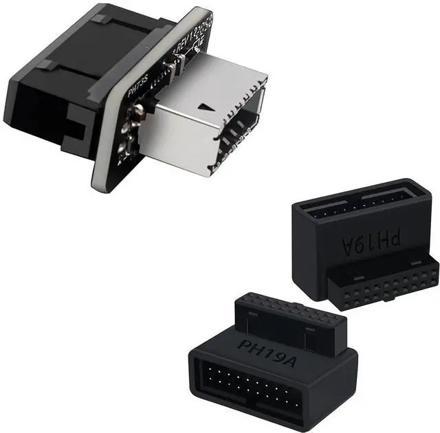 Main image of USB 3.2 Header Adapter and 90 Degree Motherboard Adapter