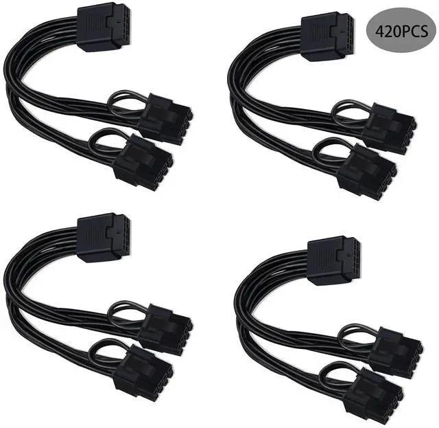 Alt view image 2 of 2 - 12VHPWR Power Cable, Conversion GPU Power Cable for Power Supply with 12+4pin 12VHPWR Port 7.67 in(19.5cm) (Pack of 420)