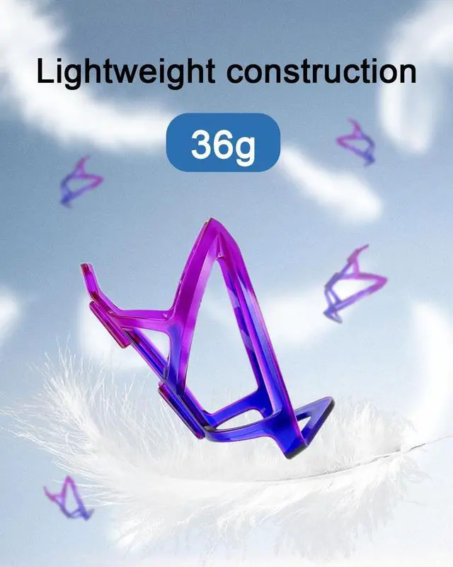 Alt view image 7 of 7 - 2Pcs Bike Water Bottle Cage, Blue-to-Purple Gradient