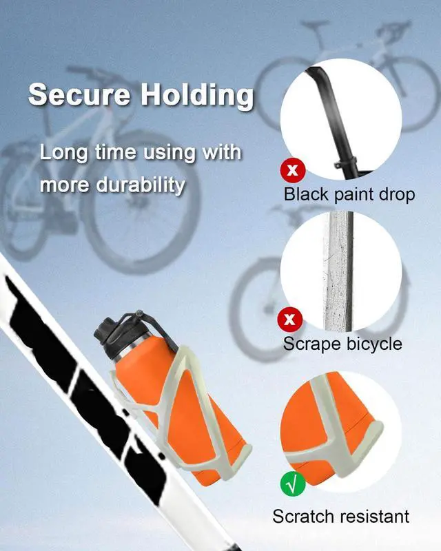 Alt view image 3 of 7 - 2Pcs Bike Water Bottle Cage, White