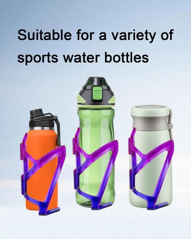 Alt view image 5 of 7 - 2Pcs Bike Water Bottle Cage, Blue-to-Purple Gradient