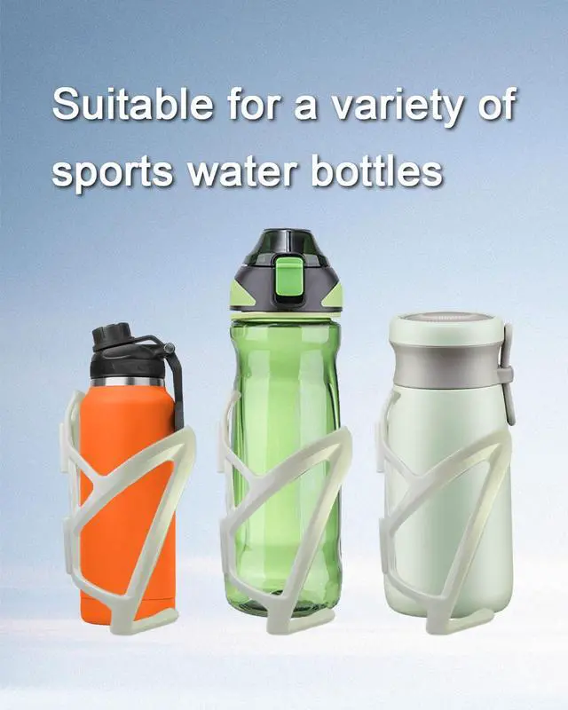 Alt view image 5 of 7 - 2Pcs Bike Water Bottle Cage, White