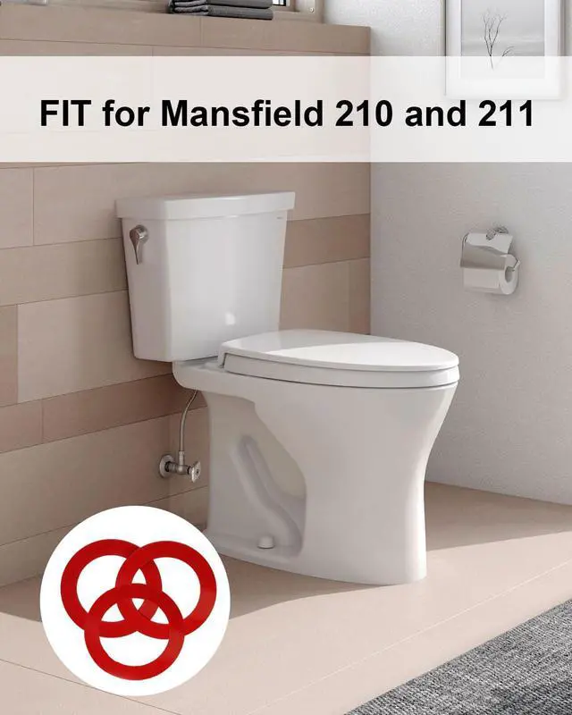 Alt view image 3 of 7 - 3pcs Flush Valve Seal for Mansfield 210 211