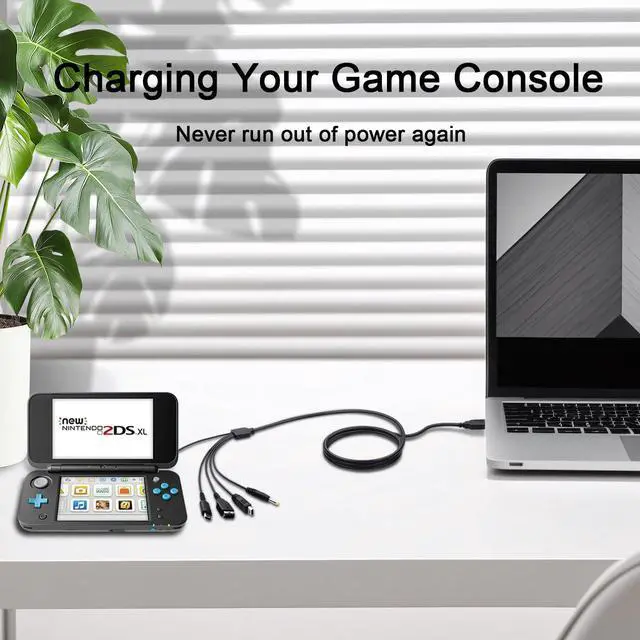 Alt view image 6 of 7 - 5 in 1 USB Charger Cable for Nintendo 3DS, DS Charger DS Lite, New 3DS (XL/LL), New 3DS, 2DS, DSi XL, NDS, Wii U Gamepad, GBA SP, PlayStation Vita 1000