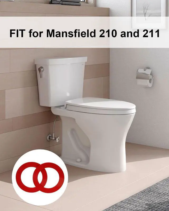 Alt view image 2 of 7 - 2 Pack Flush Valve Seal for Mansfield 210 & 211 Toilets