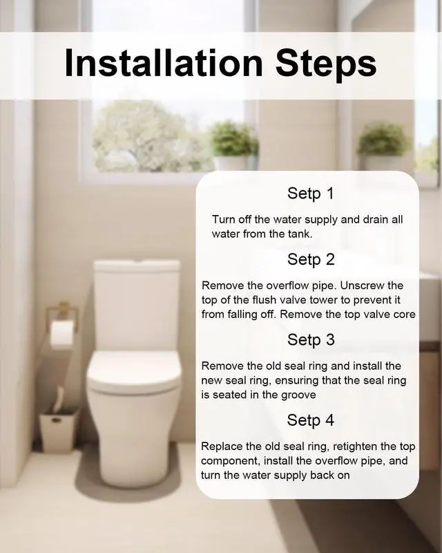Alt view image 4 of 7 - 2 Pack Flush Valve Seal for Mansfield 210 & 211 Toilets