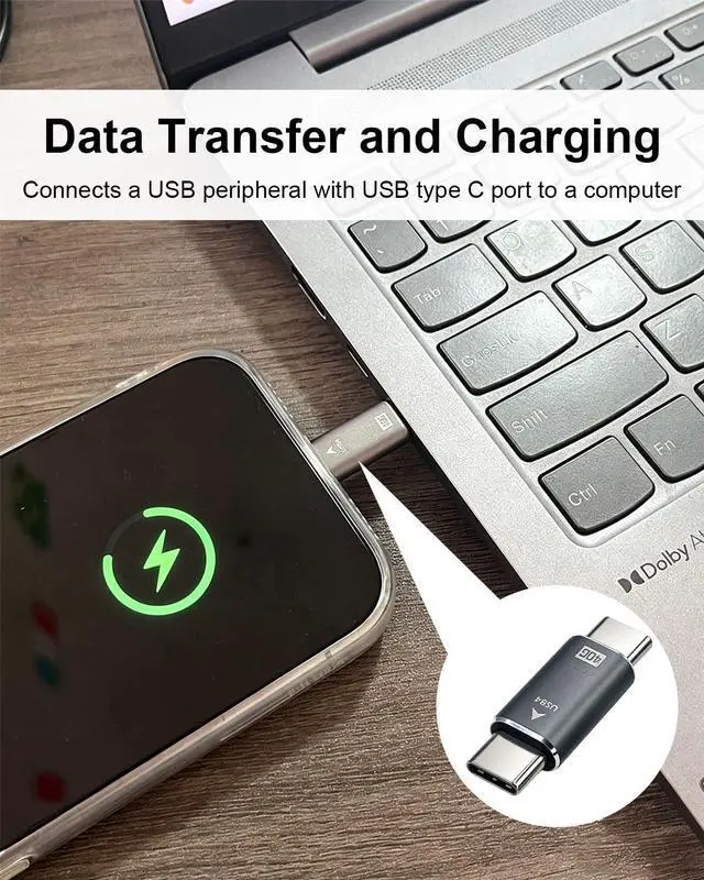 Alt view image 5 of 7 - 40Gbps 8K USB-C Male to Male Extension Coupler 2 Pack