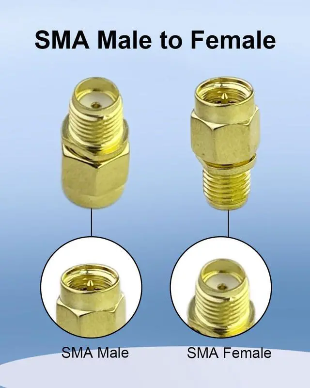 Alt view image 2 of 7 - SMA Male to SMA Female Connecto, 2PCS