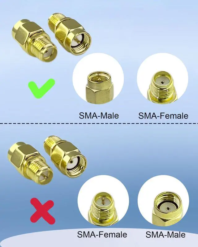 Alt view image 4 of 7 - SMA Male to SMA Female Connecto, 2PCS