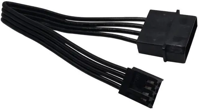 Main image of (2-Pack) 4 Pin LP4 5.25" Molex to 3.5" Floppy Drive 4 Pin Female FDD Power Adapter Cable 7.5-inch(19cm)