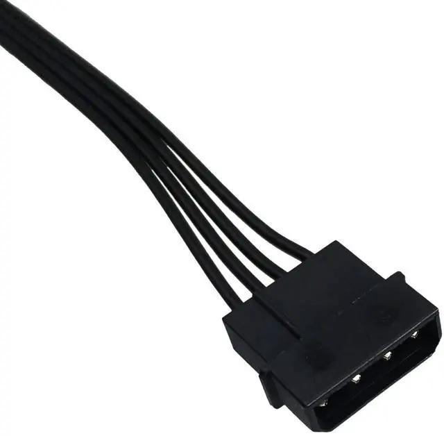Alt view image 3 of 6 - (2-Pack) 4 Pin LP4 5.25" Molex to 3.5" Floppy Drive 4 Pin Female FDD Power Adapter Cable 7.5-inch(19cm)