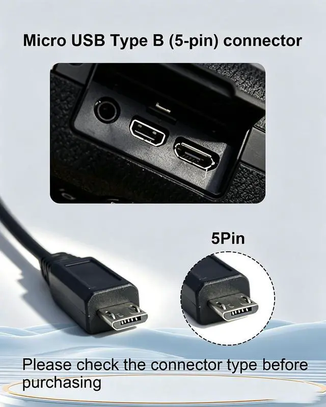 Alt view image 2 of 7 - Replacement USB Camera Charger & Data Cable for Fujifilm X30 XT20