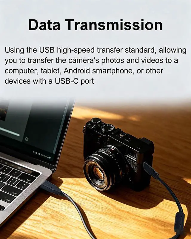 Alt view image 6 of 7 - Replacement USB Camera Charger & Data Cable for Fujifilm X30 XT20