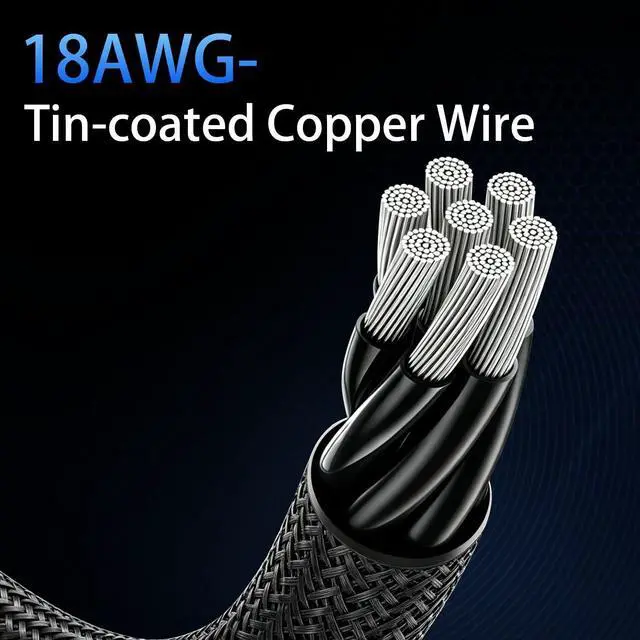 Alt view image 7 of 7 - 8 Pin CPU Power Adapter, PCIe 8 Pin Female to CPU 8 pin (4+4 Detachable) Male EPS-12V Adapter Converter Sleeved Cable 13.3-inch(34cm)