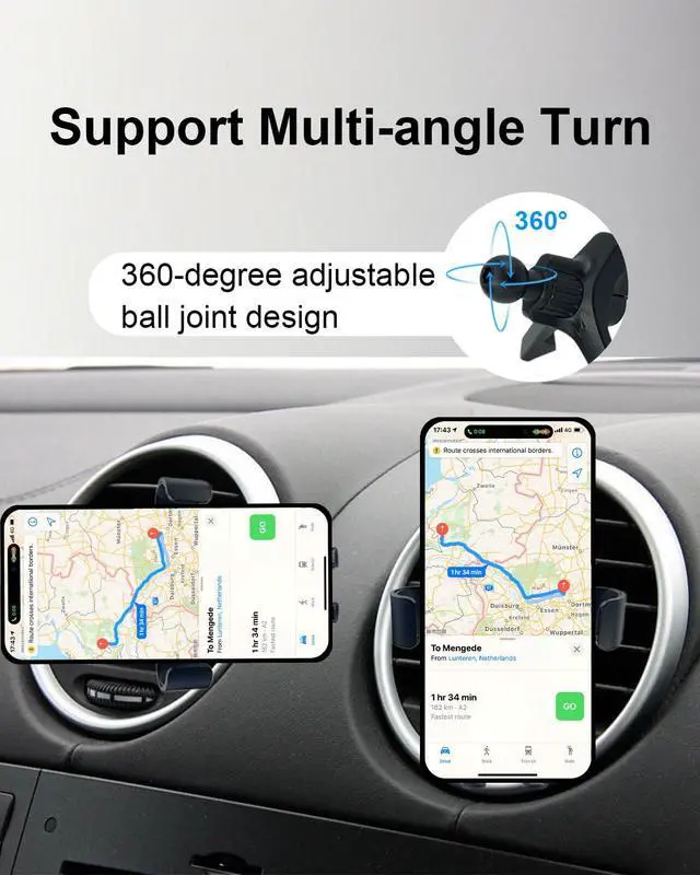 Alt view image 3 of 7 - Gravity Phone Holders for Round Air Vent