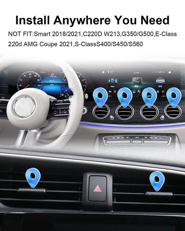 Alt view image 6 of 7 - Gravity Phone Holders for Round Air Vent