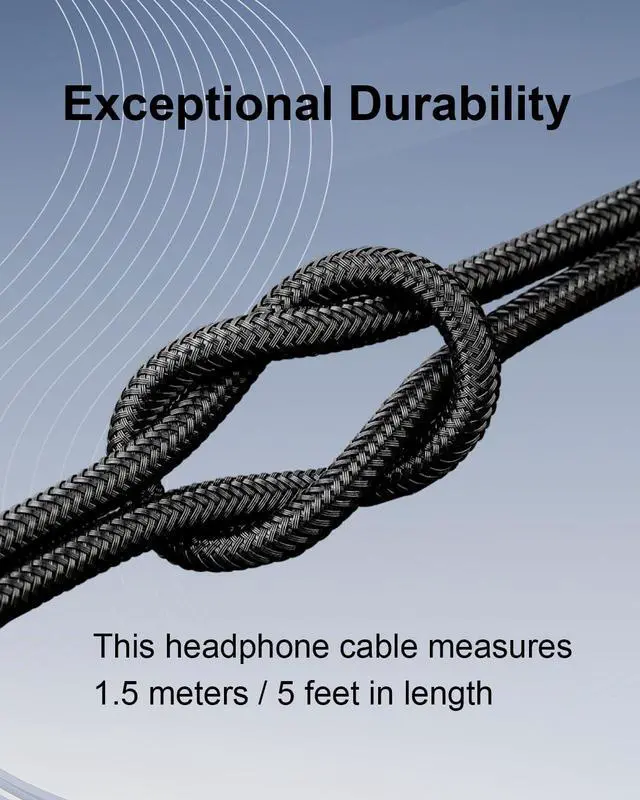 Alt view image 5 of 7 - Replacement Audio Cable for Kingston Hyperx Cloud Alpha