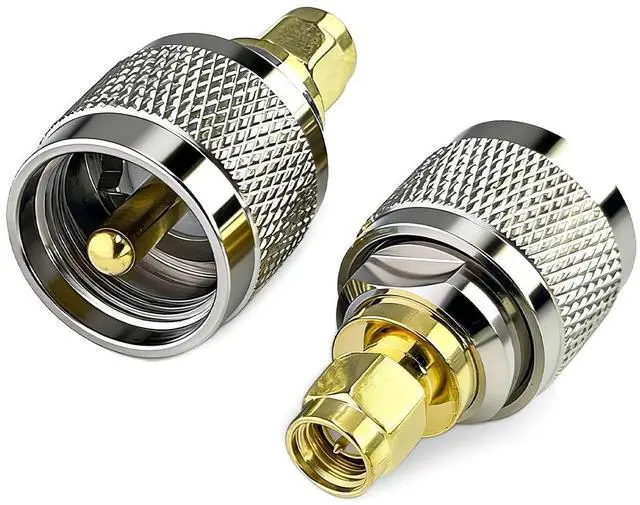 Main image of 2Pack SMA Male to UHF Male PL259 RF Coaxial Adapter
