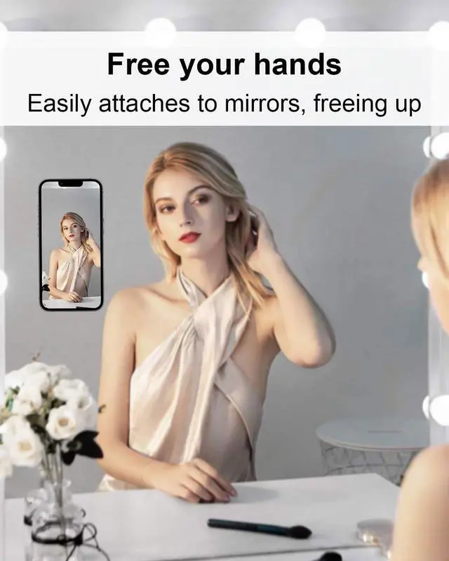 Alt view image 5 of 7 - 2-Pack Double Sided Suction Cup Phone Grip, Silicone, Black+White