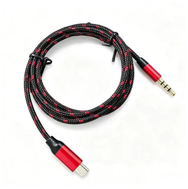 Main image of USB C to 3.5mm TRRS Audio Cable, 3.3ft Type C Auxiliary Cable