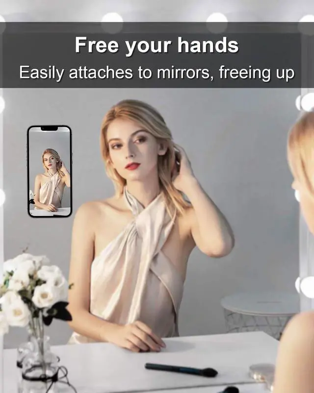 Alt view image 3 of 7 - 2-Pack Double Sided Suction Cup Phone Grip, Silicone, Black