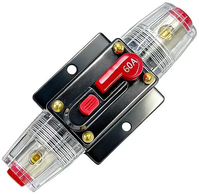 Main image of 60A Waterproof DC Circuit Breaker 12V-24V Manual Reset