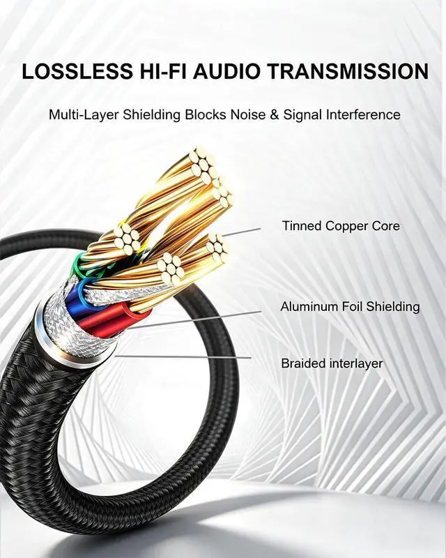 Alt view image 7 of 7 - 3.5 to 3.5mm TRS Aux Cable, 90 Degree for Headphone, 3.93FT