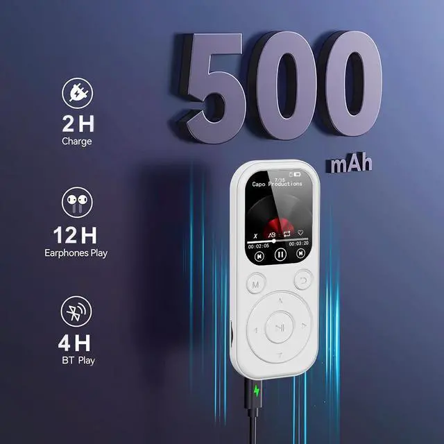 Alt view image 3 of 5 - MP3/MP4 Music Player black 8GB