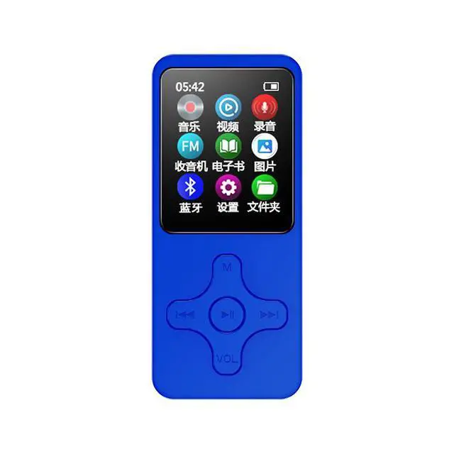 Alt view image 5 of 5 - MP3/MP4 Bluetooth personalized cross-shaped blue and white 64GB