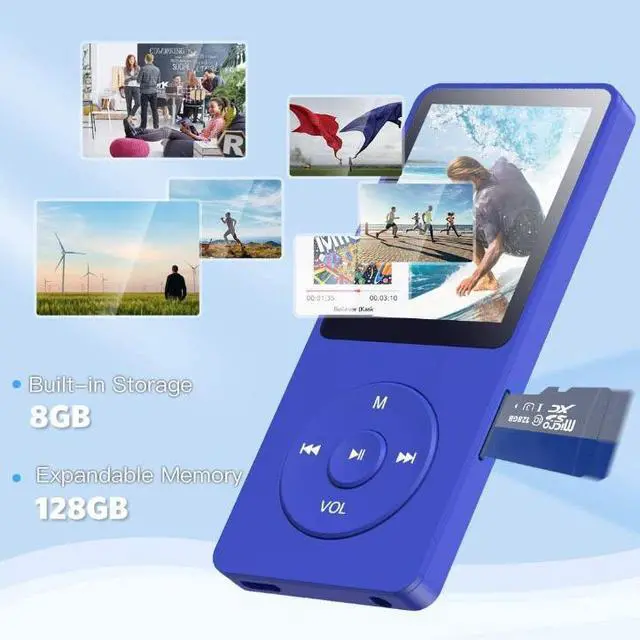 Alt view image 4 of 4 - MP3/MP4 music player with Bluetooth FM radio, e-book recorder, speaker, portable music player 64GB