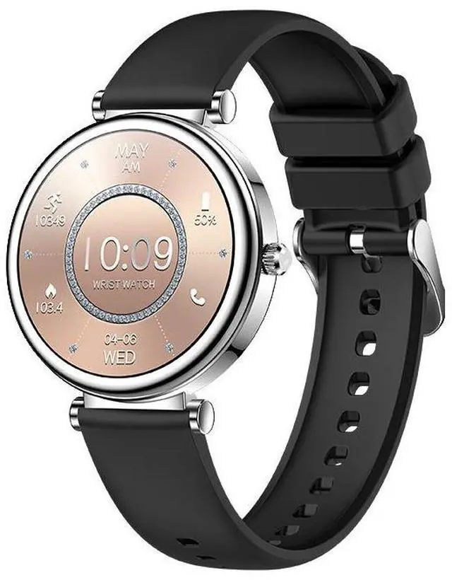 Alt view image 2 of 4 - The new i109 e-commerce smartwatch features Bluetooth pink