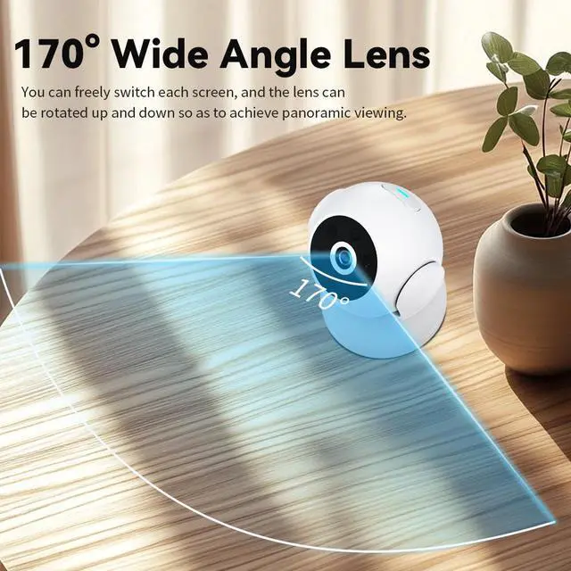Alt view image 3 of 7 - A5 Wide-Angle Home Camera with High-Definition Night Vision and WIFI for Indoor Security Monitoring and Intelligent CameraA5 Wide-Angle Home Camera with High-Definition Night Vision and WIFI for Indoo