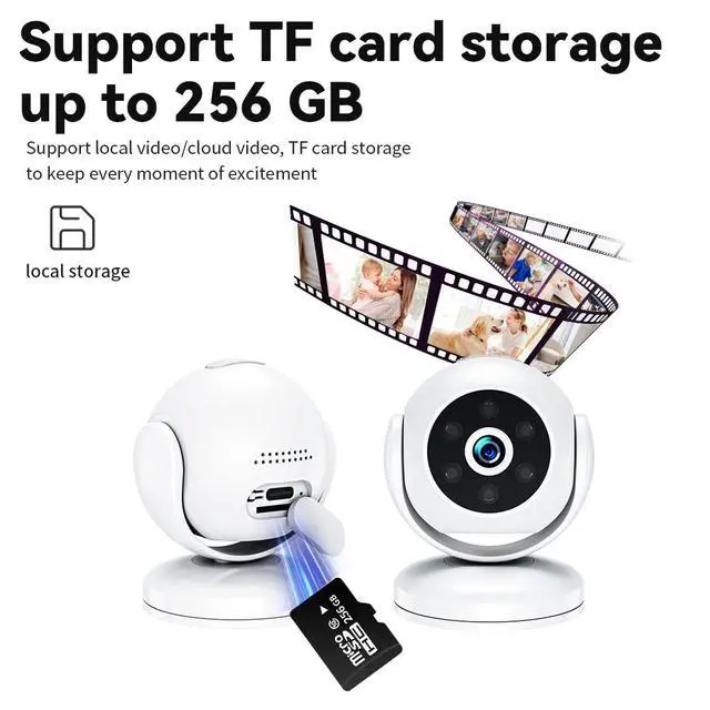 Alt view image 6 of 7 - A5 Wide-Angle Home Camera with High-Definition Night Vision and WIFI for Indoor Security Monitoring and Intelligent CameraA5 Wide-Angle Home Camera with High-Definition Night Vision and WIFI for Indoo