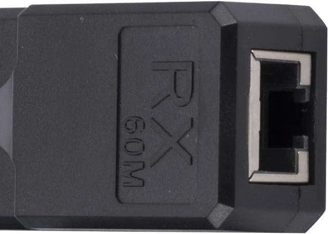 Alt view image 3 of 4 - 60M RJ45 to HDMI-Compatible Adapter with USB Power Cable 1080P HDMI-Compatible Extender Plug and Play Over Cat5e Cat6