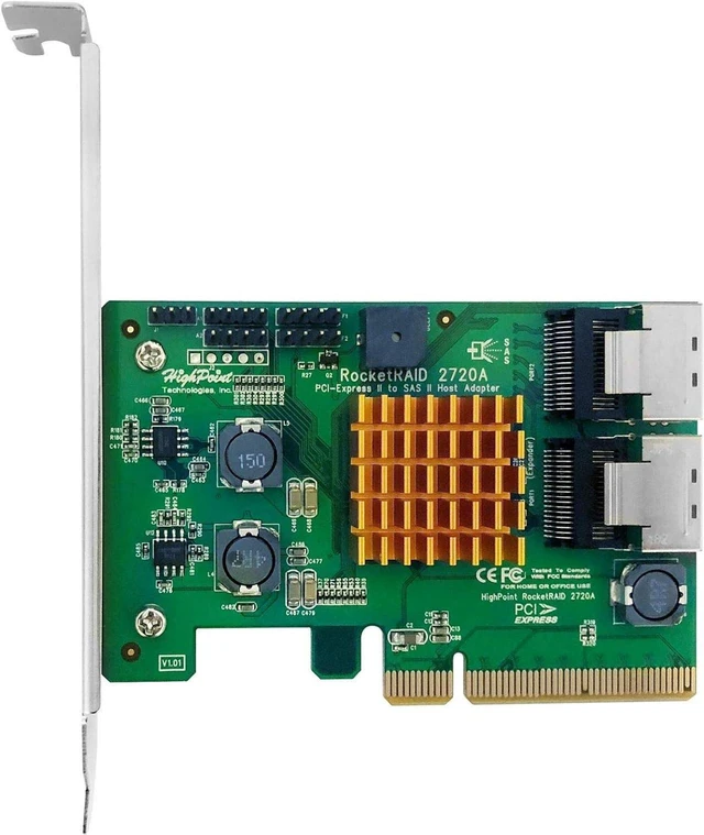 Main image of High Point Highpoint RocketRAID 2720A 8-6GB/s SAS Port Raid HBA