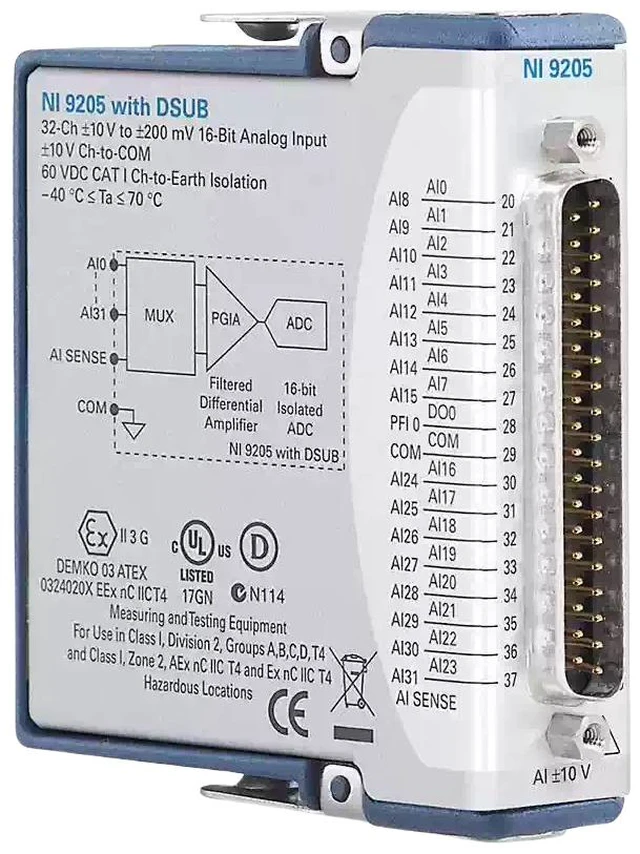 Main image of NI 9205 779519-01 785184-01 Voltage Input Module