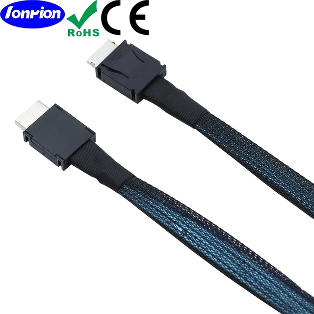 Alt view image 3 of 4 - PCIE Oculink MINI SAS hard drive SFF86114I server data cable high-definition network cable 0.5M 0.4M