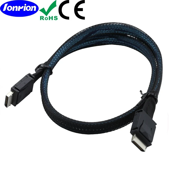 Alt view image 4 of 4 - PCIE Oculink MINI SAS hard drive SFF86114I server data cable high-definition network cable 0.5M 0.4M