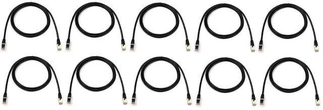 Main image of RiteAV - Cat7/Cat8 Outdoor Waterproof Ethernet Direct Burial Cable (600MHz) Shielded (Pure Copper) PE Rugged Jacket - 3FT - 10 Pack