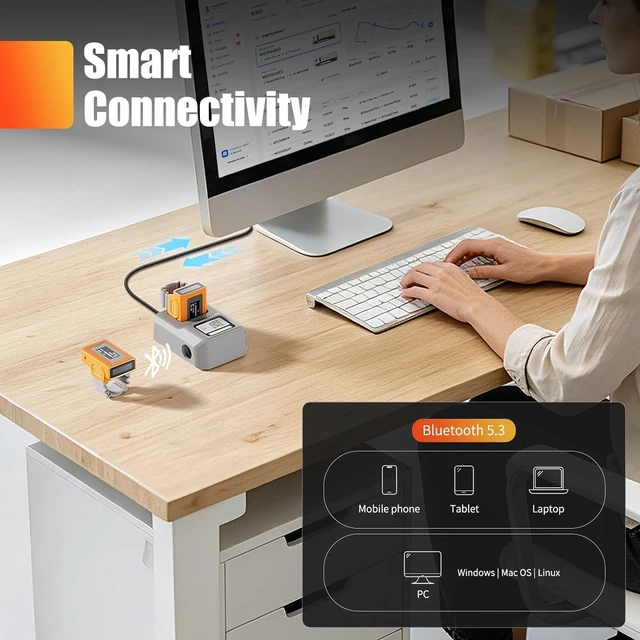 Alt view image 6 of 7 - XR700 Wearable 2D Finger Ring with Display | Mini Bluetooth Finger Scanner, NFC, IP68 Waterproof, Ultra-Lightweight 1D/2D QR Code Reader for Warehouse & Logistics