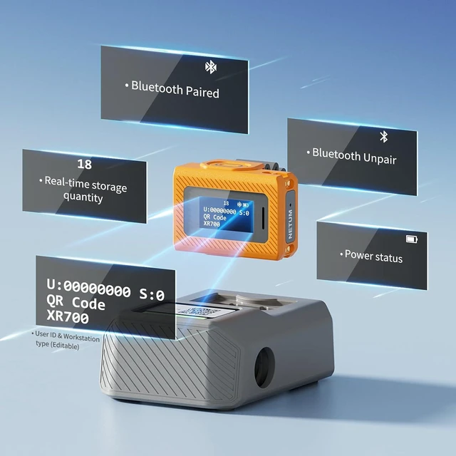 Alt view image 7 of 7 - XR700 Wearable 2D Finger Ring with Display | Mini Bluetooth Finger Scanner, NFC, IP68 Waterproof, Ultra-Lightweight 1D/2D QR Code Reader for Warehouse & Logistics