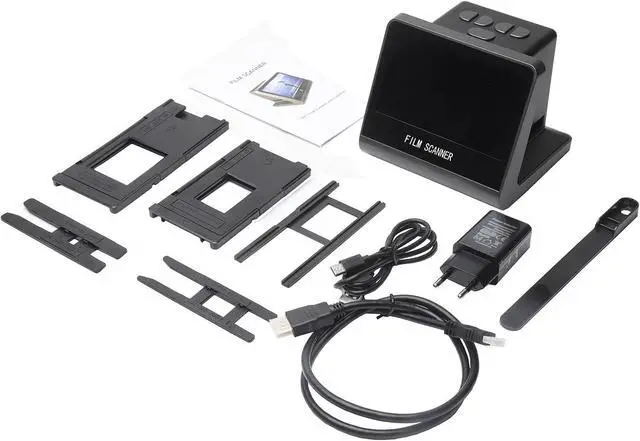 Alt view image 7 of 7 - Film and Slide Scanner, Converts 135 Film 126KPK 110 Super8 Monochrome Slides to Digital JPEG Photos, Built in 16GB Memory 5 Inch LCD Screen, for PC TV Vista 7 8 10 M