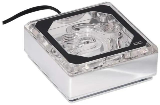 Alt view image 4 of 5 - Alphacool Eisblock XPX Aurora Edge CPU Water Block, Digital RGB, Chrome/Plexi