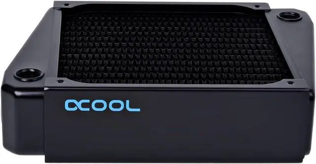 Alt view image 2 of 5 - Alphacool NexXxos XT45 Full Copper X-Flow Radiator140, 140mm x 1, Single Fan, Black