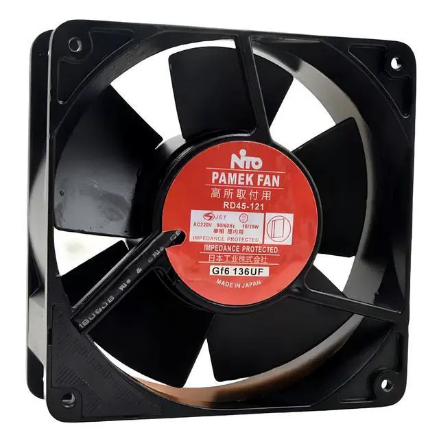 Alt view image 2 of 5 - for RD45-121 220V 16/15W 12038 12CM All Metal Cooling Fan