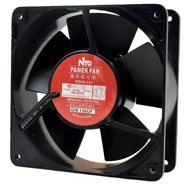 Alt view image 3 of 5 - for RD45-121 220V 16/15W 12038 12CM All Metal Cooling Fan
