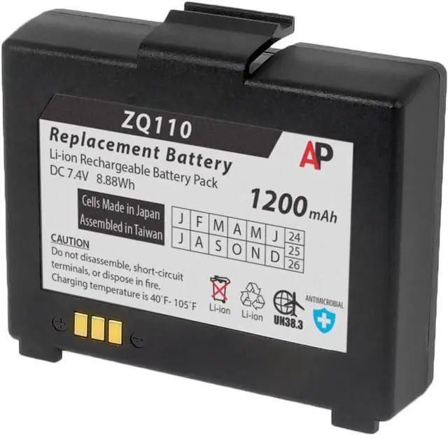 Main image of Artisan Power Replacement Battery for Zebra ZQ110 Mobile Printer - Replaces P1070125-008