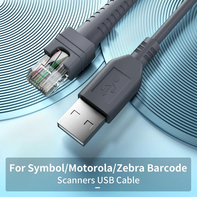 Alt view image 6 of 7 - 2PCS 9.84ft Coiled Scanner Charger Cable for Symbol/Zebra/Motorola DS9208 USB Cable LS2208 LS4278 LS3578 LS2208 DS2208 DS3400 DS6878 DS9808 DS4208 DS8108 DS8178 DS9308 DS9908 STB4278 LI4278