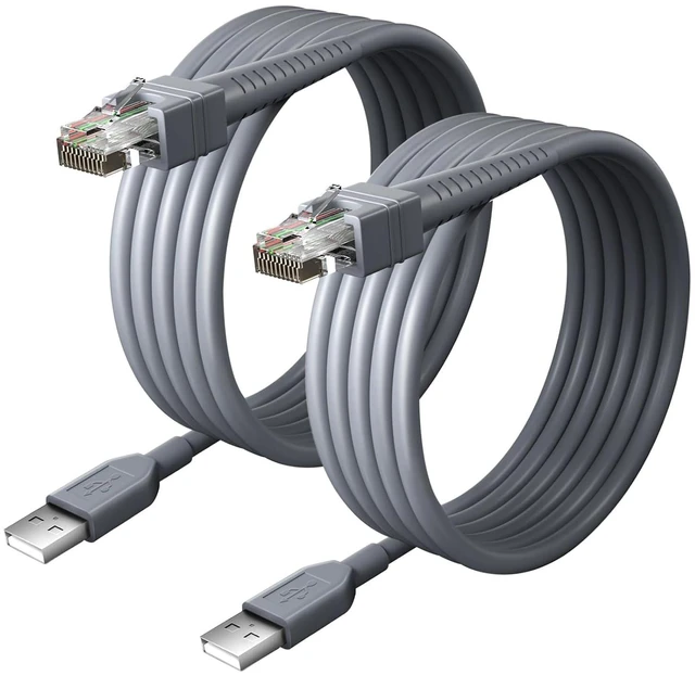 Main image of (2PCS) 6.5ft Scanner Charger Cable for Symbol/Motorola/Zebra DS8108 Scanner Cable LS2208 LS4278 LS3578 DS2208 DS6878 DS9808 DS4208 DS9208 DS8178 DS9308 DS9908 STB4278 LI4278 USB Cable CBA-U01-S07ZAR